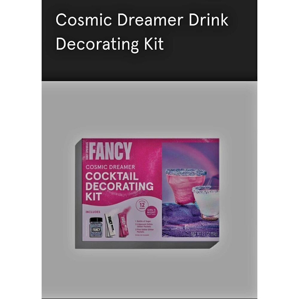 NIB FANCY SPRINKLES COSMIC DREAMER COCKTAIL DECORATING KIT
